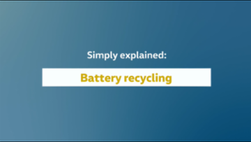 Simply explained: battery recycling pilot plant at the Volkswagen Group Components site in Salzgitter